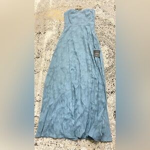 NWT Lulu’s floral strapless maxi dress